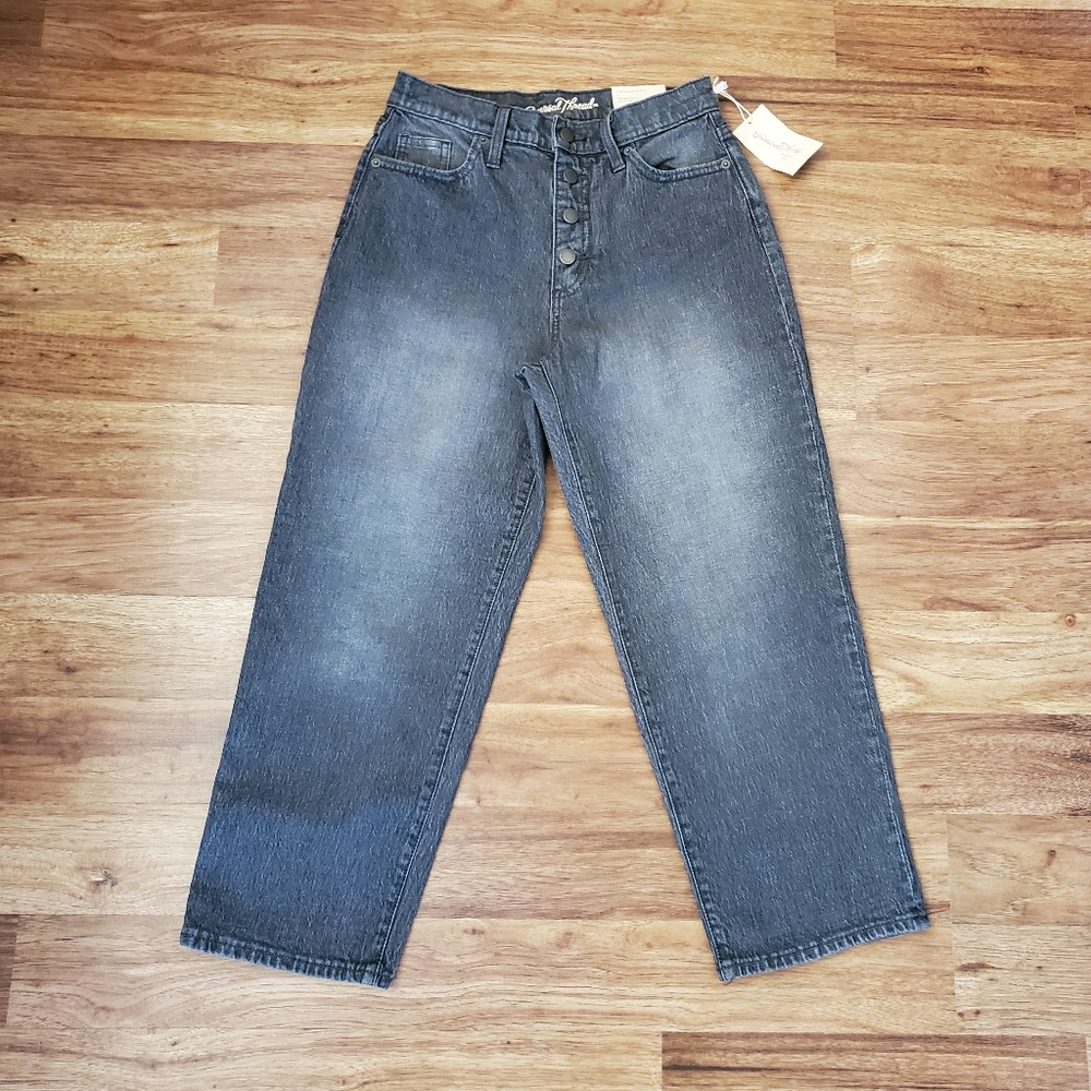 NEW Universal Thread Jeans Size 2 SHORT Vintage Straight Cropped